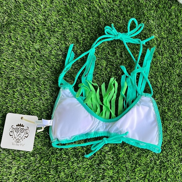 TO THE 9’s Green Kids 2 Piece Bikini size 10/14 - Picture 5 of 6